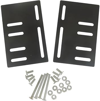 Tech Team #00913 Headboard Adapter Modification Plates, for King and Queen Size Bed Frames, 2 Pieces, Hardware Included