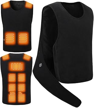 Heated Vest for Men and Women - Slim-Fit Heated Vest Heated Warmth-Retaining Close-Fitting Suspender Vest No Power Bank Included