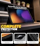 NEWZEROL Etui + 2 osłony ekranu ze szkła hartowanego kompatybilne z Xiaomi Pad 7/Pad 7 Pro/Pad 8/Pad 8 Pro 11,2 cala, bardzo przezroczysta folia ochronna 9H, odporna na zarysowania, obracana o 360°