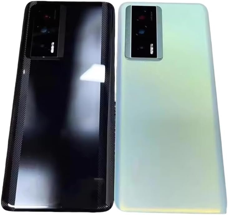 Compatible Rear Glass Back Cover for Xiaomi Redmi K60 Pro Model 22127RK46C – Battery Door Housing Replacement Part (Black)