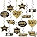 Happy New Year Hanging Swirls - Pack of 30 | New Years Eve Party Supplies 2020 | New Year Party Decorations 2020 | Great for New Years Party Decoration 2020 | Hollywood Oscar NYE Decorations 2020
