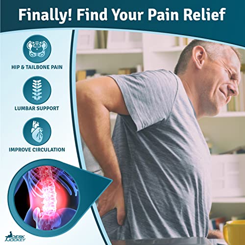 Jumbo Seat Cushion For Extra Wide Wheelchairs - 25 X 17 X 3.5 Inch Firm Cushion For Users Up To 500Lbs - Clinical Grade Memory Foam Chair Cushion - Relieves Sciatica, Tailbone And Back Pain #TOP3