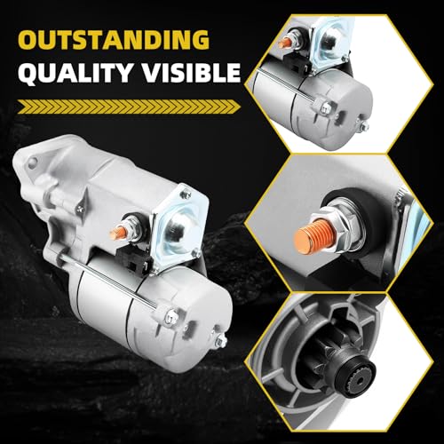 HXYBBGS 16614-63010 16612-63012 Starter Motor Compatible with Kubota Engine D1105 D905 D1005 V1505 D722 D1105-T V130 V1505-T Excavator K-008 1.2KW by HXYBBGS - Image 6