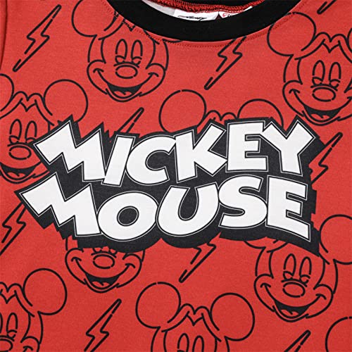 Disney Kids Boy Mickey Mouse Red Shortsleeve Tops Tshirts Tee And Shorts Set 7-8 Years #TOP2