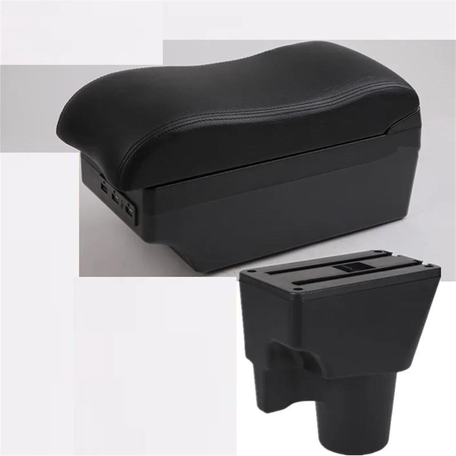 Noheeu C Black Line 7Usb Armrest Box With Multifunctional Support Pu Cushion Car Interior Modification Accessories For Picanto 3X-Line