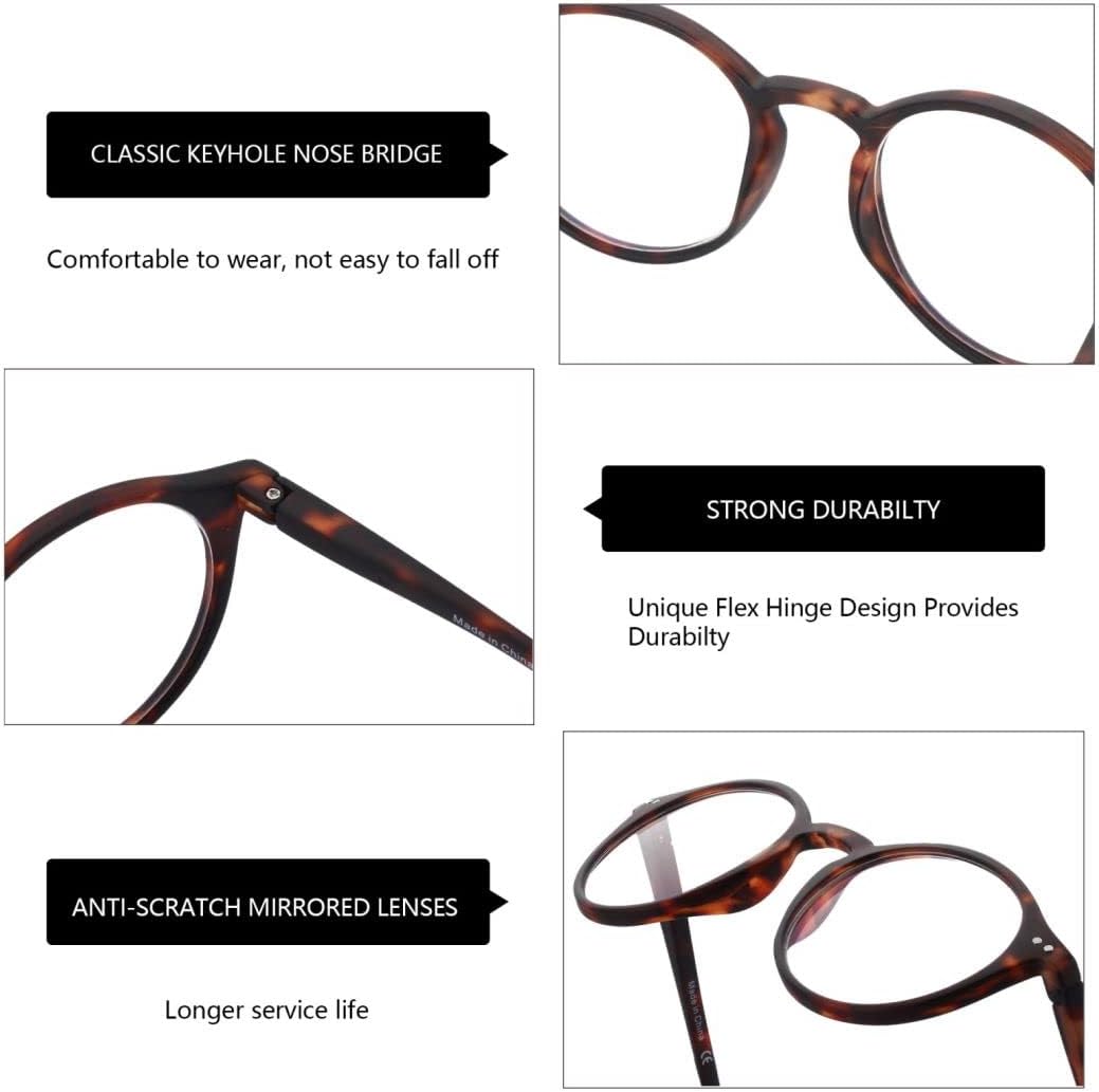 BLUEMOKY Reading Glasses for Women Men, Blue Light Blocking Glasses 2 Pack, Computer Readers, Spring Hinge - Image 6