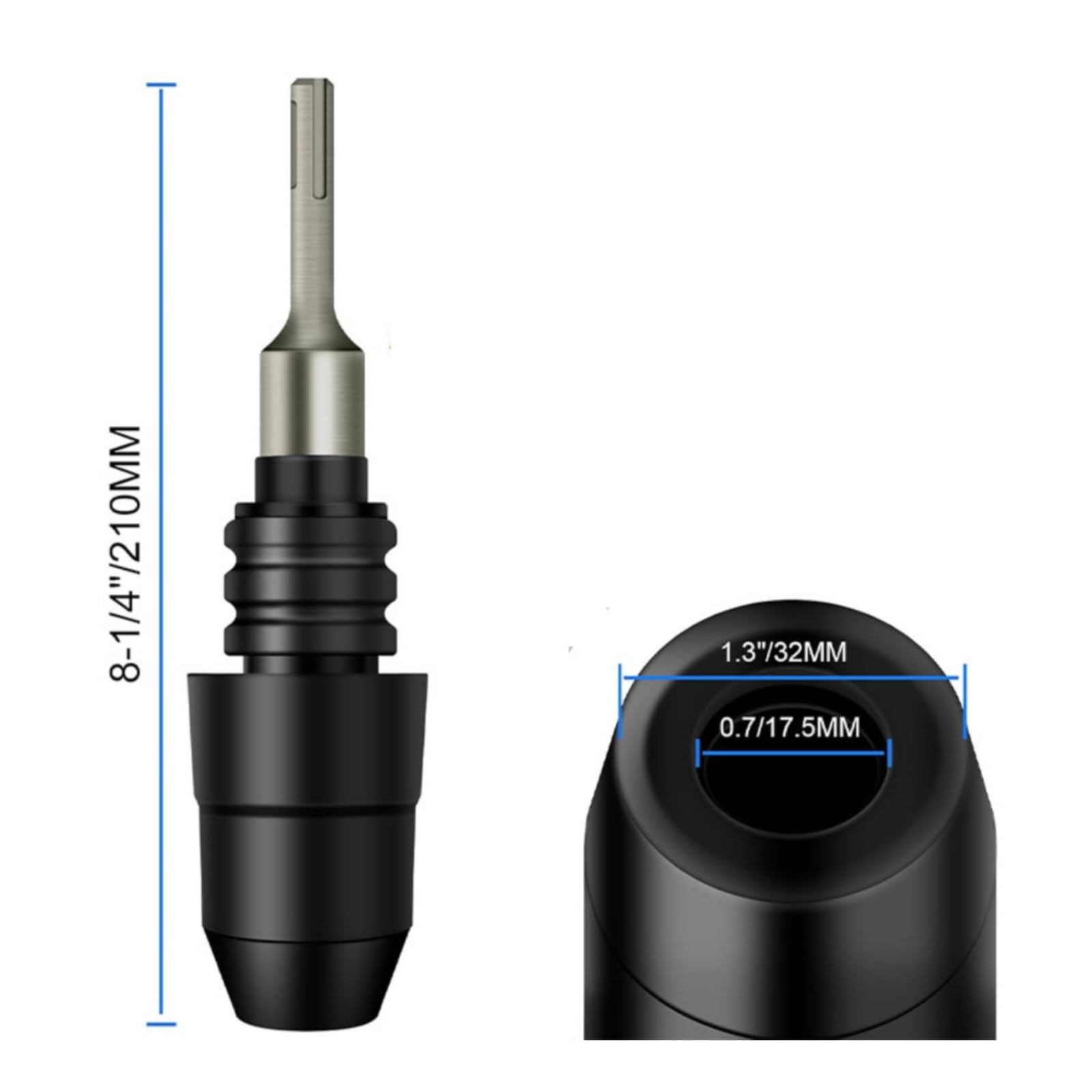Adaptador Broca Acero Aleación | Compatible, Robusto, Herramienta, para Taller, Profesionales