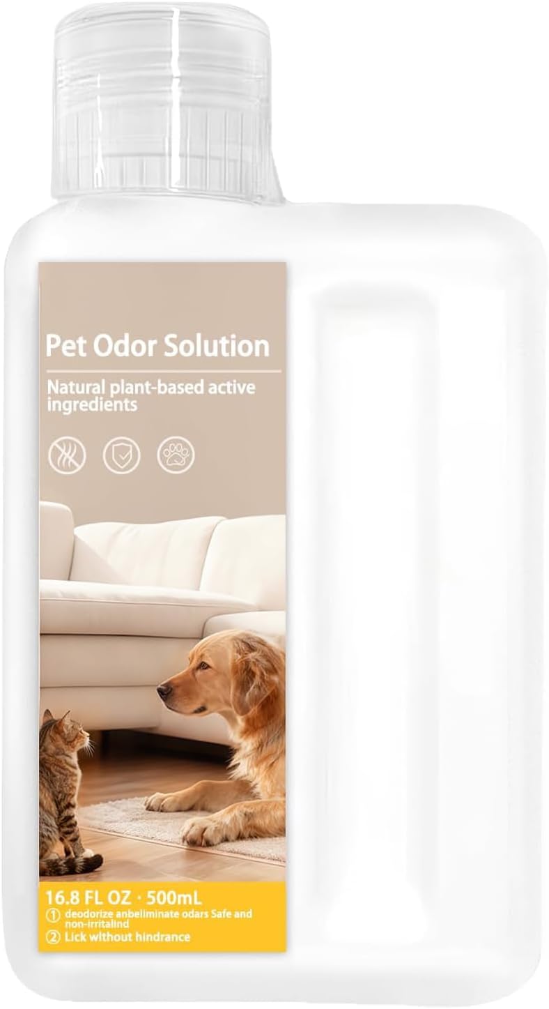 500 ML Pet Odor Solution Cleaning Soluition Replacement Parts Compatible with Dreame MOVA V50 Ultra/ P10 Pro Ultra/ P50 Pro Ultra/ P10 Ultra/ S20 Ultra Robot Vacuum Cleaner Accessories