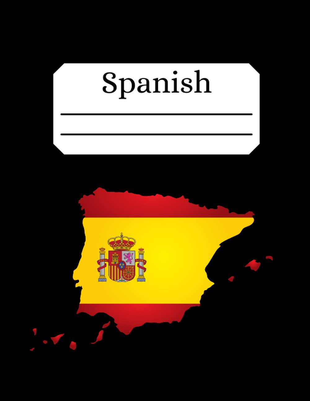 Spanish Composition Notebook College Ruled: Writer's Notebook for Schools, Teachers, Offices, Students (8.5"x11") Spanish Flag , Perfect Bound, 110 Pages (Language Learning Composition Book)