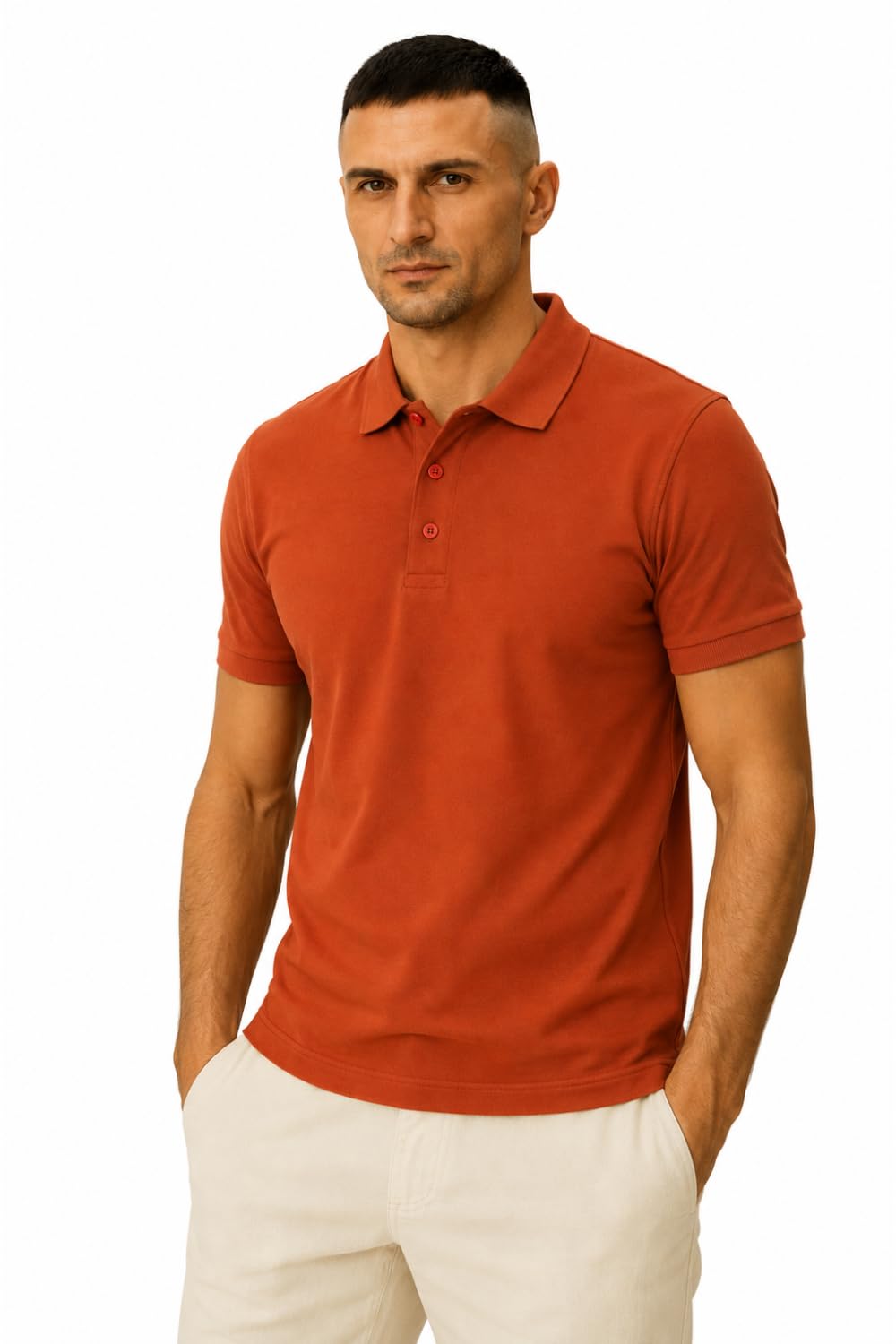 Tshirt for Men | Men Polo t-Shirt Shirt | Solid Cotton Rich Polo T Shirt | Collar Tshirts | Half Sleeves | Plain-Regular Fit-image-38