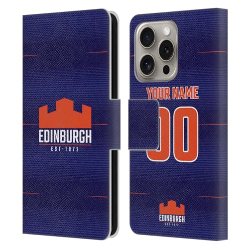 Cadeau personnalisé Edinburgh Rugby coque en cuir iPhone 16 Pro