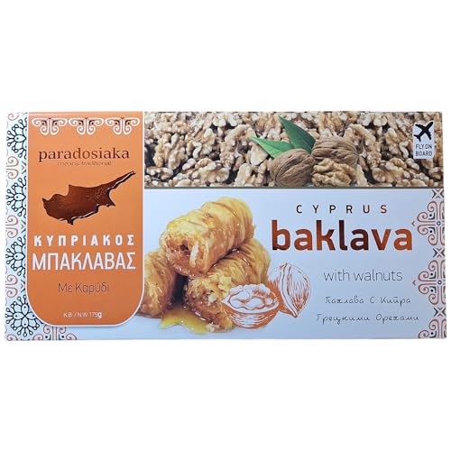 1 x Baklava tradicional chipriota con miel y nueces - 1 x 175 g