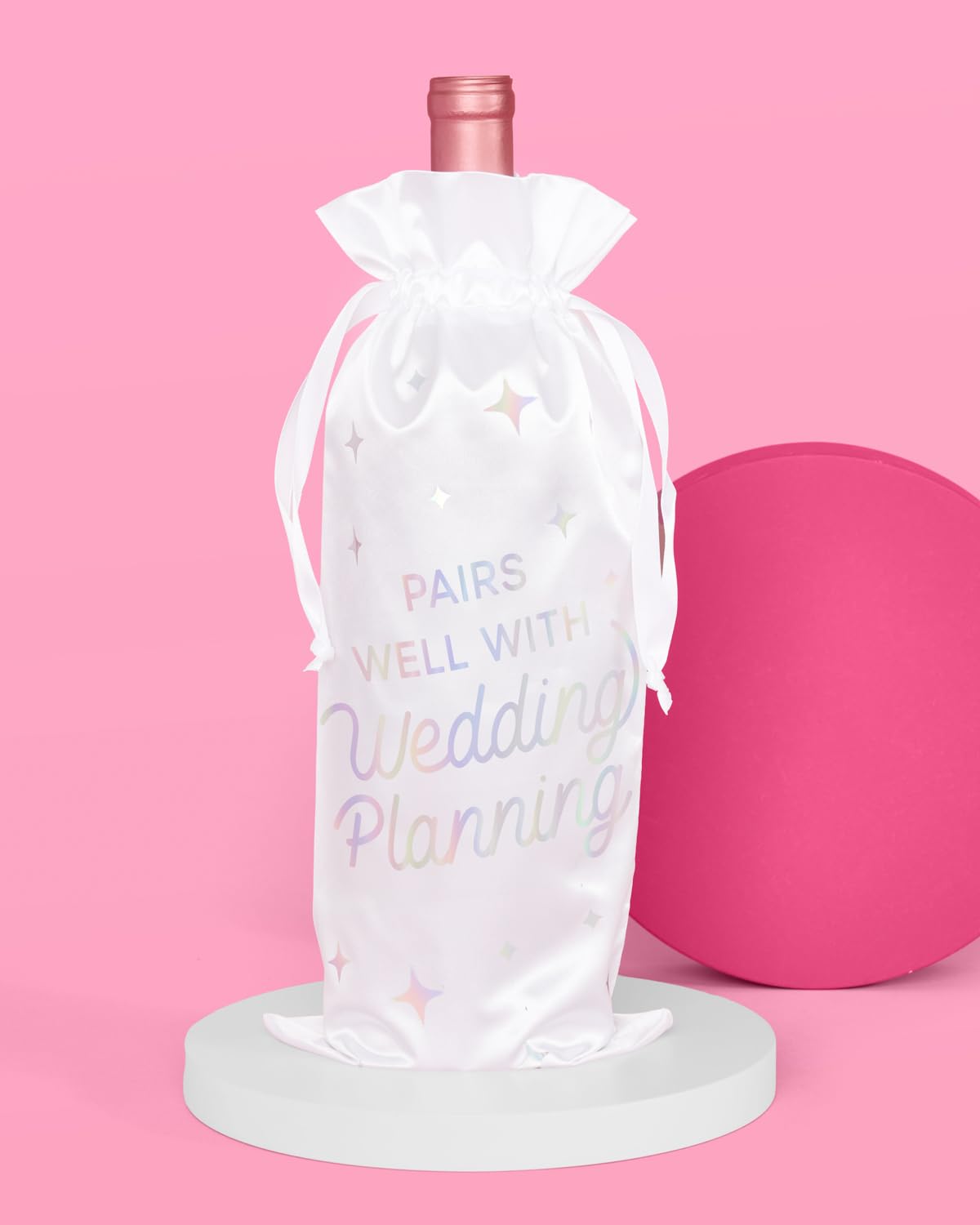 Bride To Be Wedding Planning Wine Bag - Engagement Party Gift & Favors