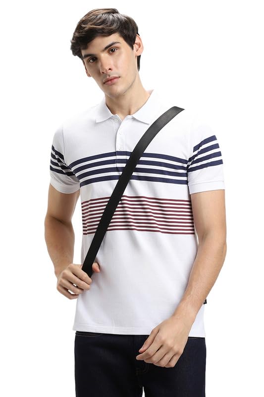 Image of Dennis Lingo Men Cotton Slim Fit Polo Half Sleeve T-Shirt