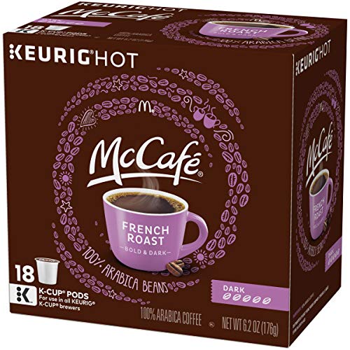 Image of McCafe French Dark Roast K-Cup Coffee Pods (18 Pods)