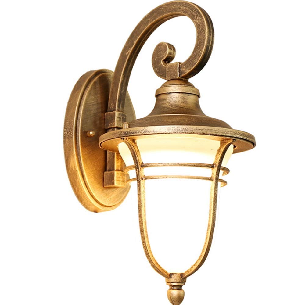 HPTHLY Wall Mounted Light European Style Retro Creative Oriental Pearl Wall Lamp Waterproof Outdoor Personality Wall Corridor Aisle Garden Villa Courtyard Wa