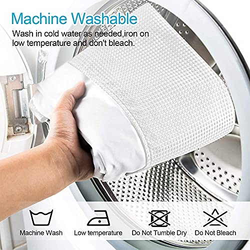 Rideau de douche lavable en machine avec doublure amovible clipsable - 7