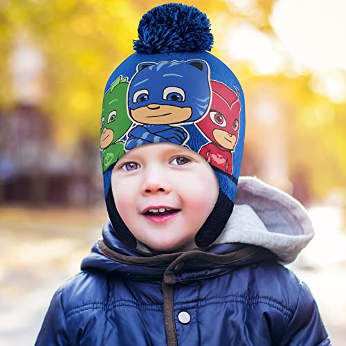 Image of PJ Masks Boys Winter Accessory Hat And Mittens Set, Toddler Beanie For Kids Ages 2-4