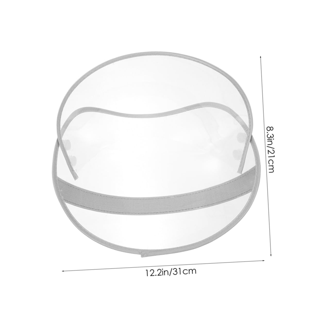 CONGARTENO 3-piece Raincoat Hat Shield Face Protector for Rain Poncho Replaceable Brim Accessory Lightweight and Simple to Install