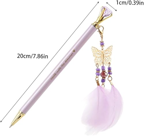 Miniatura 2 de STOBOK 2 unids pluma mecánica chica diamante colgante lápiz suministros de papelería regalo de cumpleaños pluma de dibujo de plástico lápiz mecánico