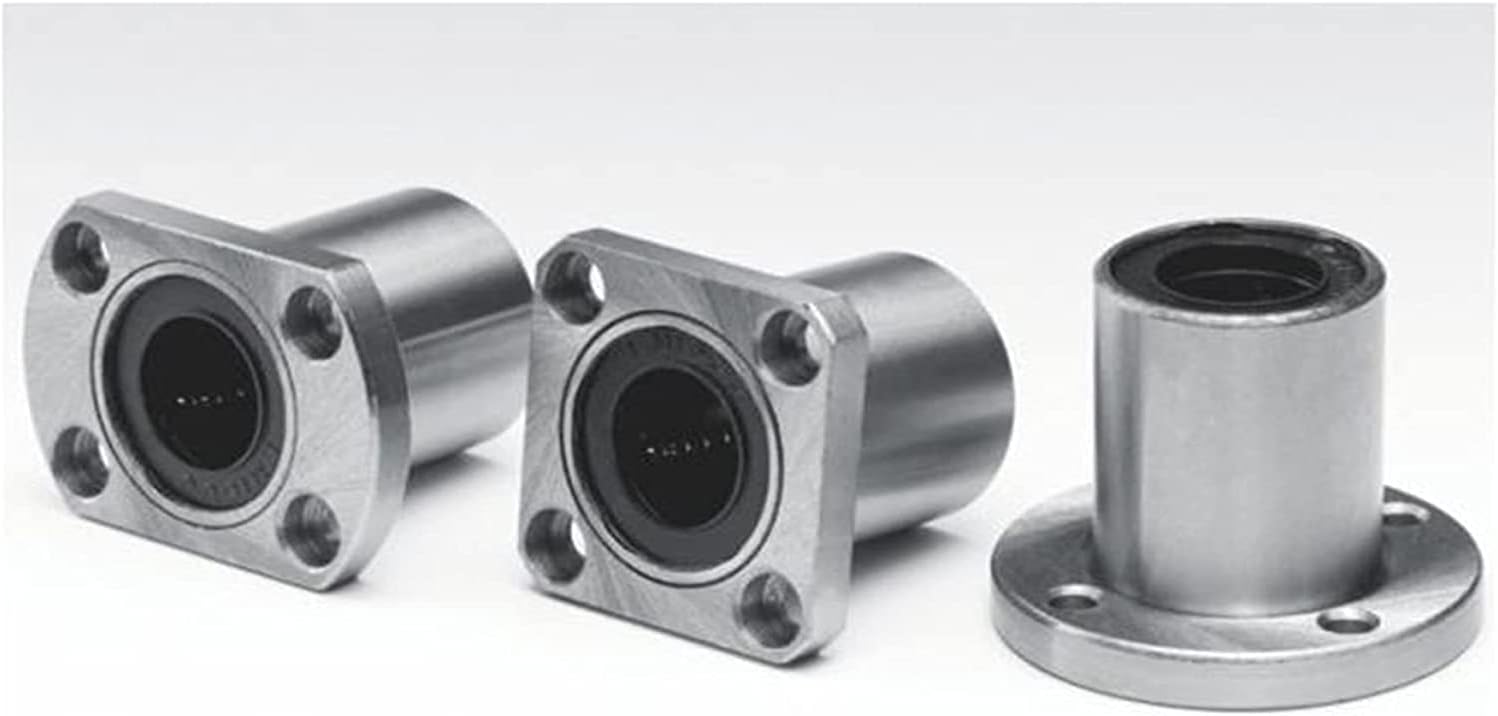 Precision Linear Bearings 1pc LMF40UU Round Flange Linear Ball Bearing 40mm LMF40 for 3D Printer LMF40UU Bearings