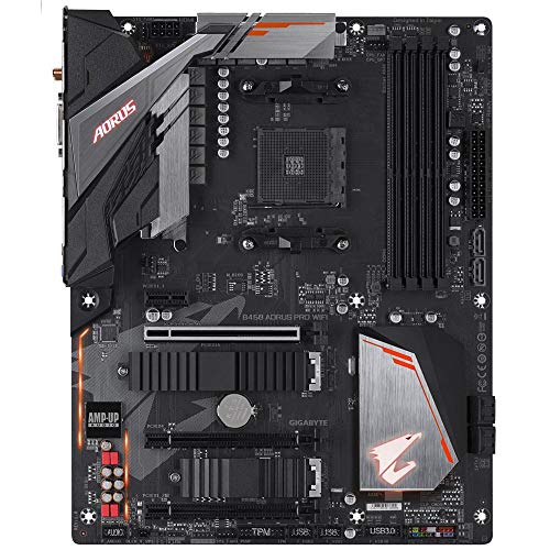 Image of GIGABYTE B450 AORUS PRO Hybrid Digital PWM, 4 x DDR4 DIMMs, Intel Dual Band 802.11ac WiFi, Dual M.2 with Dual Thermal Guards, RGB Fusion 2.0 WiFi Motherboard