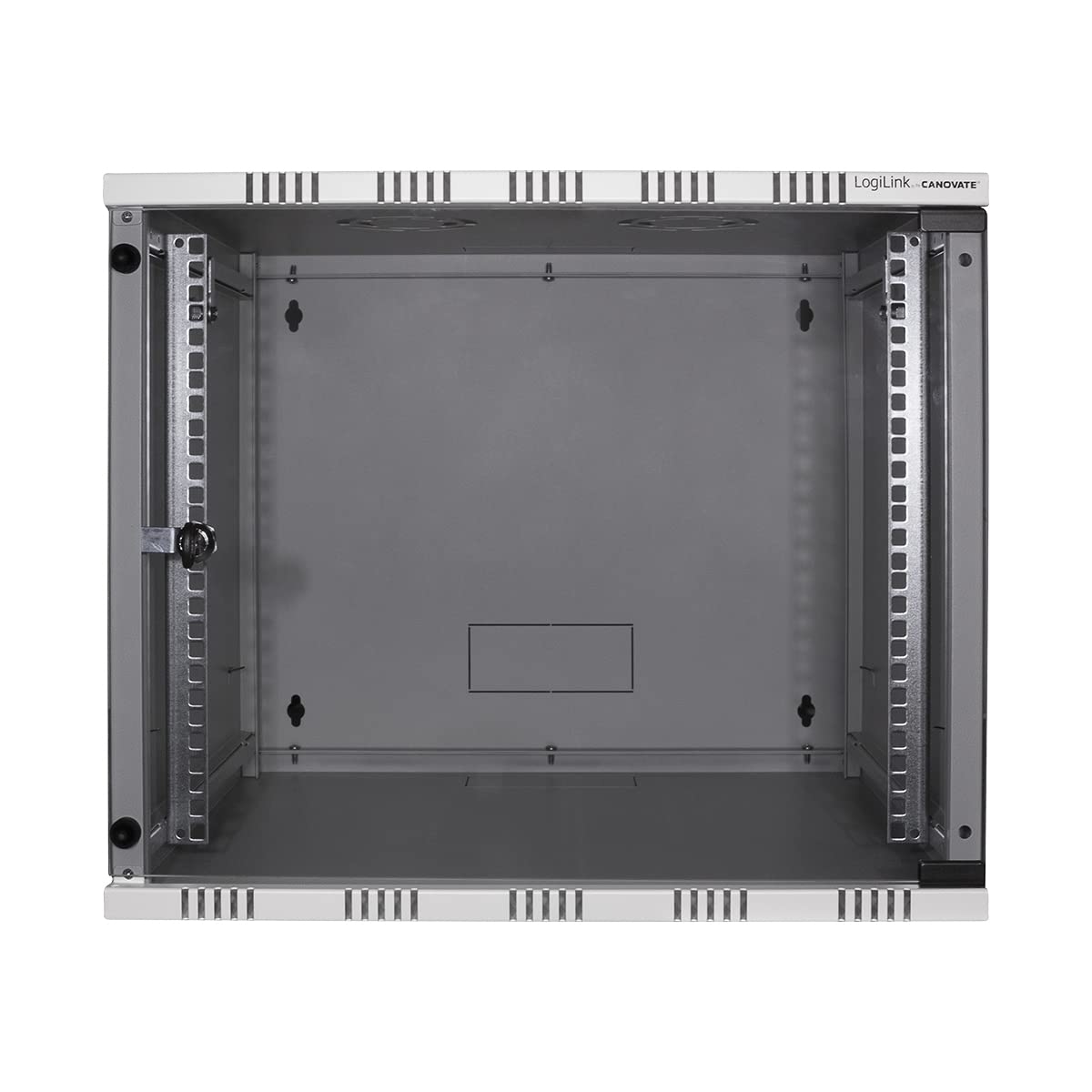 LogiLink W09A40G Rack monté sur le mur 9U 50kg Blanc étagère - Étagères (50 kg, Rack monté sur le mur, 9U, Blanc, 48,3 cm (19"), Acier)