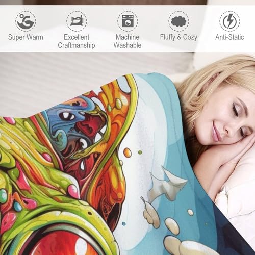 Couverture grenouille en flanelle de qualité supérieure pour décoration