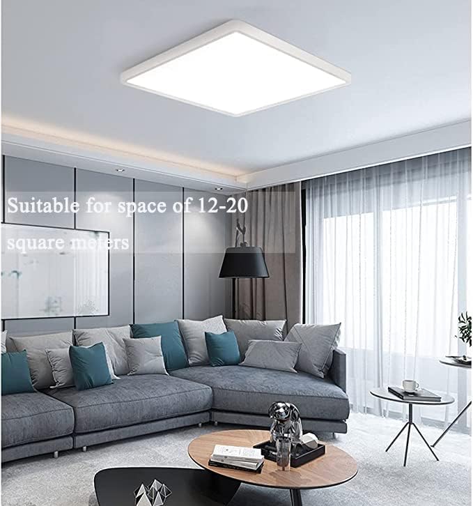 Super-Thin LED Ceiling Lights Cold White,Bath Ceiling Lights 24W 2850LM,Waterproof IP44, 150W Equivalent, Flush Ceiling Lights for Kitchen Bedroom Living Room Hallway and More, Ø 30cm