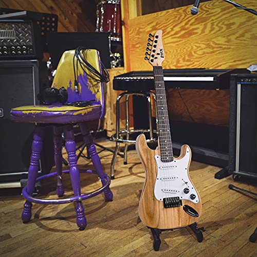 Lyxpro 36 Inch Electric Guitar And Kit For Kids With 3/4 Size Beginner’s Guitar, Amp, Six Strings, Two Picks, Shoulder Strap, Digital Clip On Tuner, Guitar Cable And Soft Case Gig Bag -Natural #TOP6