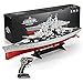 UJIKHSD Maßstab 1/250 28 Zoll Militär Schlachtschiff Kriegsschiff Kreuzer Militär Ferngesteuerter Flugzeugträger Modell See & Schwimmbad RC Schiff Geschenke Für Kinder Und Erwachsene