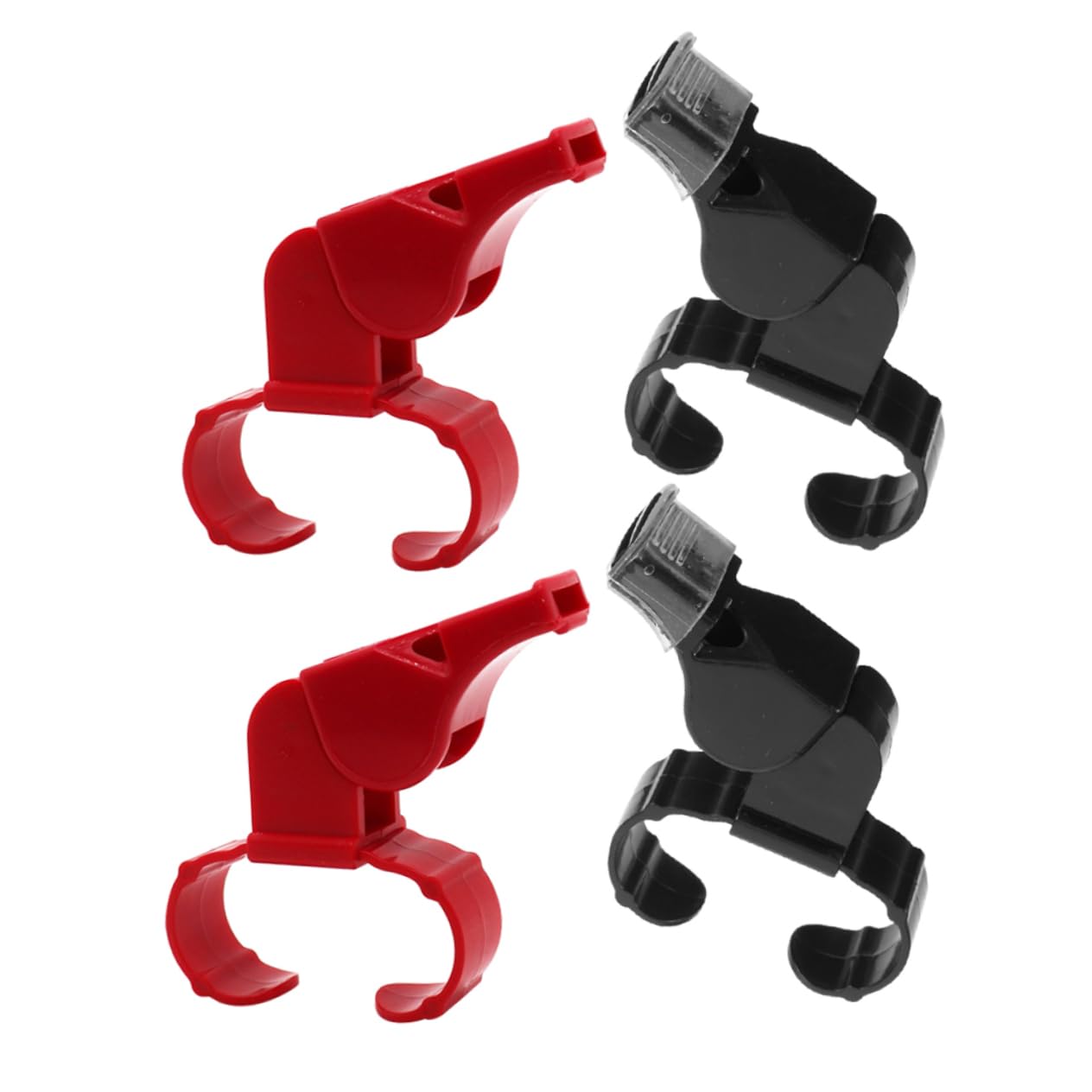 BESPORTBLE 4Pcs Loud Referee Whistles with Ring Handheld Whistle for Basketball Soccer Volleyball Lightweight Portable Sports Gear for and Officials