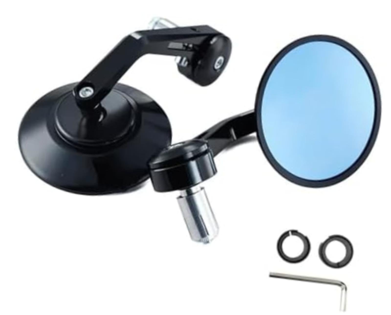 Lusterka tylne motocykla, dla Ducati, dla Scrambler 400 800 1100 2014-2019 1 para 7/8 22Mm koniec kierownicy Retro końcówka kierownicy lusterko wsteczne Cnc Lusterko wsteczne (Black)
