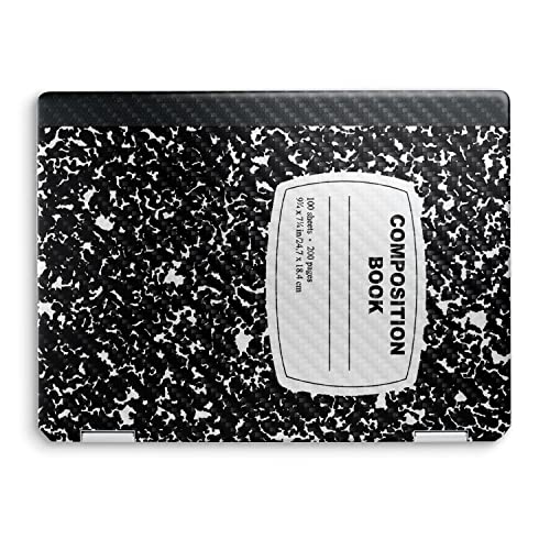 Image of MightySkins Carbon Fiber Skin Compatible with HP Spectre x360 14 inch (2022) Full Wrap Kit - Composition Book | Protective, Durable Textured Carbon Fiber Finish | Easy to Apply | Made in The USA