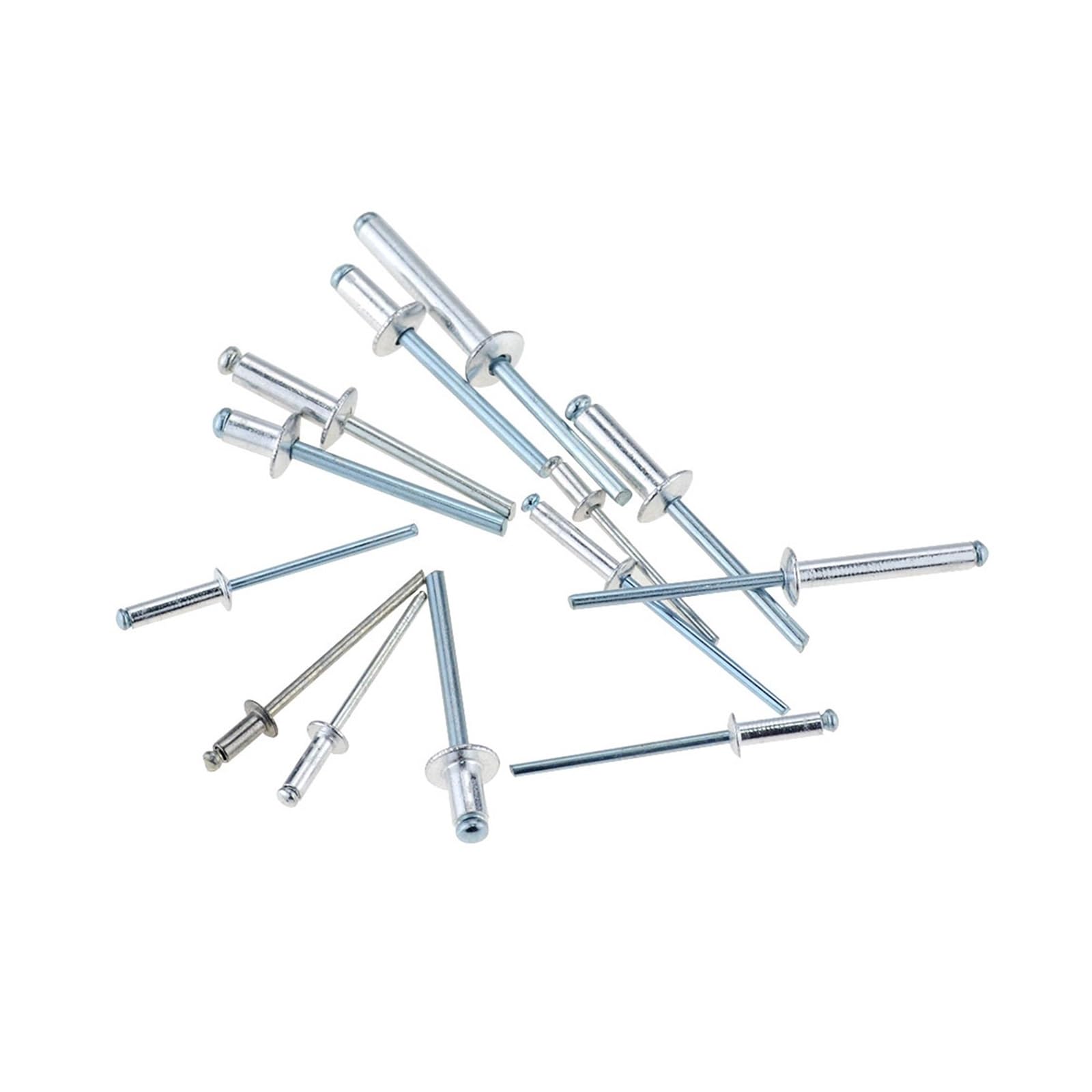 Blind Rivets, GB12618 Aluminium Mushroom Head Blind Rivets M2.4-M6 5-20mm for Furniture Car Aircraft(6mm,M2.4(30PCS))