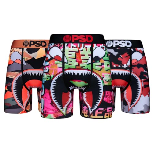 PSD Men's Boxer Briefs - WF Energy 3 Pack, 7 Inch Inseam, Stretchy Moisture-Wicking Boxer Briefs for Men Pack, XX-Large