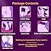 Sex Toys BDSM Restraint Kits, 8Pcs Bondage Gear and Accessories with Handcuffs for Adult Women and Couples (Red) (Purple)