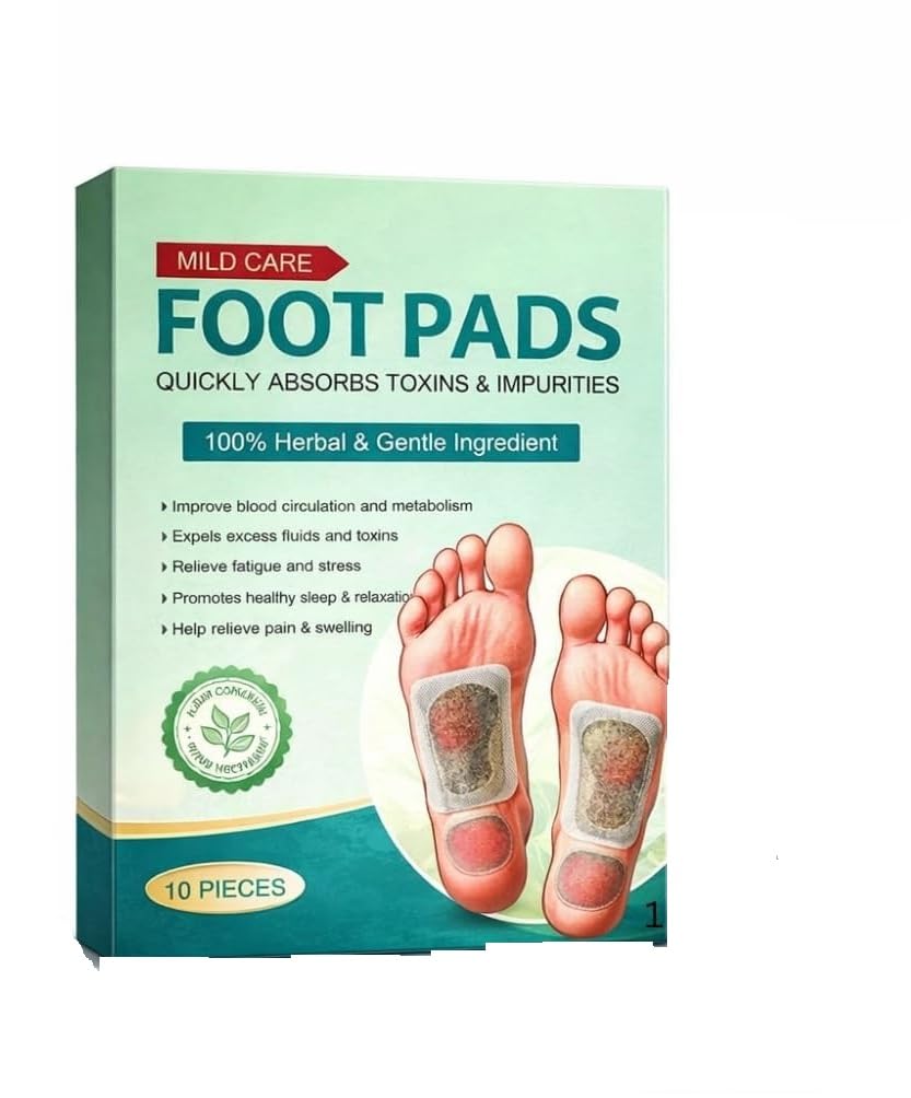 Foot patch And Gentle Ingredient Foot Pads Natural Ingredients for Sleep Aid, Pain Relief, Toxin Removal with Bamboo Vinegar and Acupoint Micro-Massage Technology-image-4
