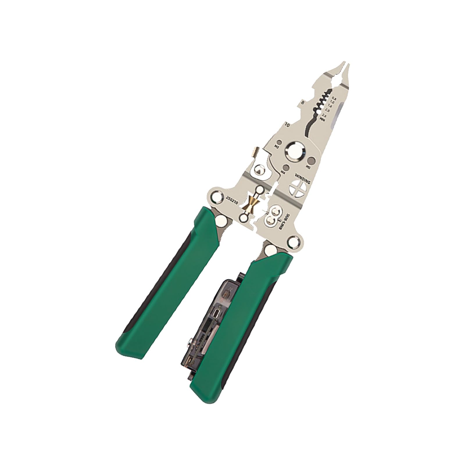Tsophreniq Wire Strippers Accuracy Cutter With Voltages Tester Nonslip Handle Suitable For Electricians And Craft Projects Home