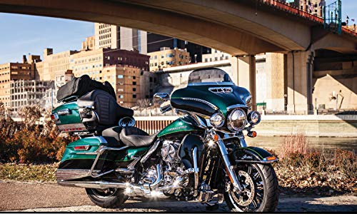 Kuryakyn 1246 Air Management Motorcycle Accessory: Adjustable Fairing Air/Heat Deflectors for 2014-19 Harley-Davidson Touring Motorcycles, Chrome, 1 Pair