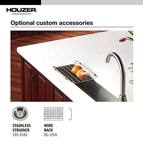 Houzer Ctb-2385 Contempo Trough Series Undermount Stainless Steel Bar/Prep Sink #TOP6