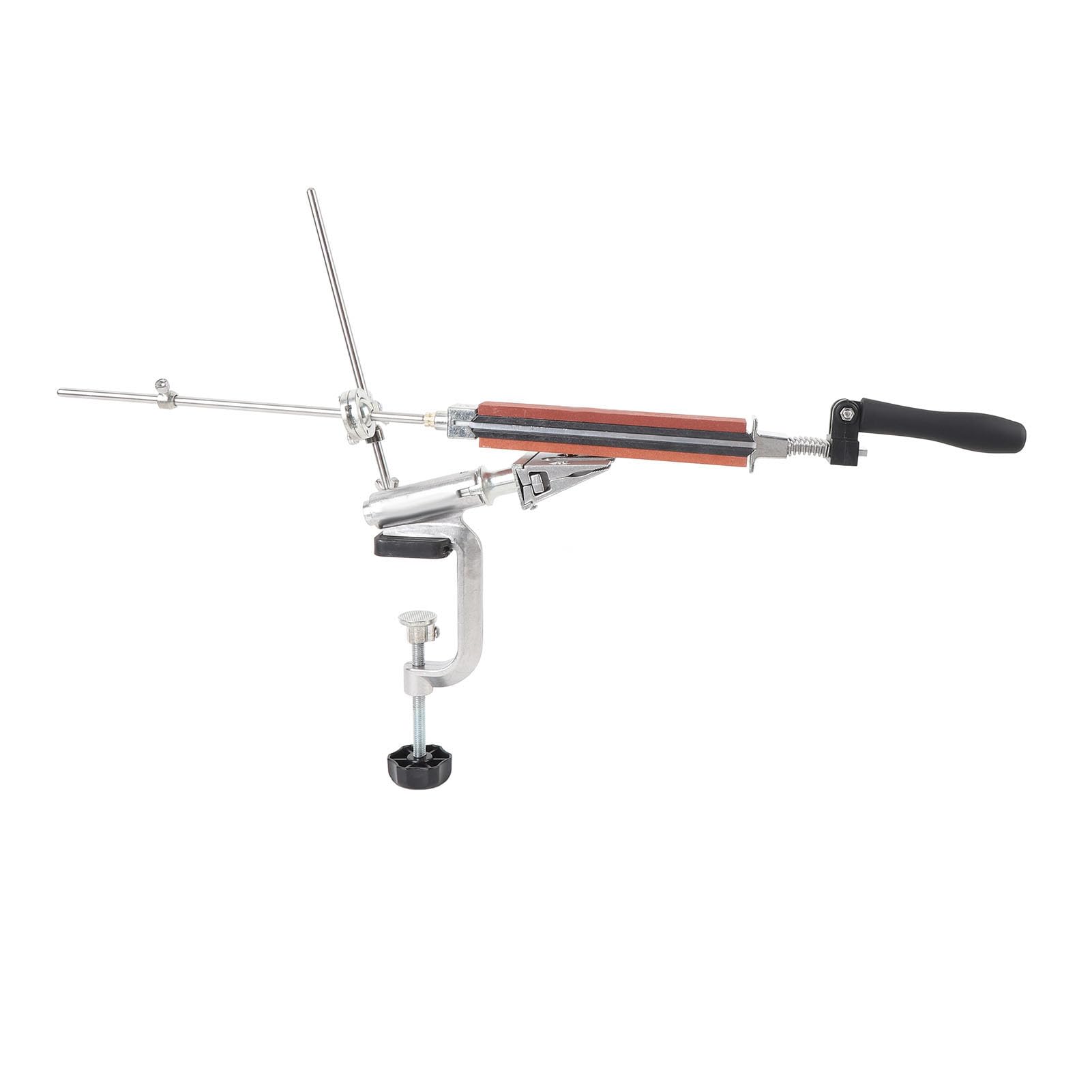Kit per affilare l'affilatrice ad angolo fisso Morsetto a vibrazione da 360 gradi 10 Pietre per affilare in corindone bianco di affilatura per utensili da cucina e da chef