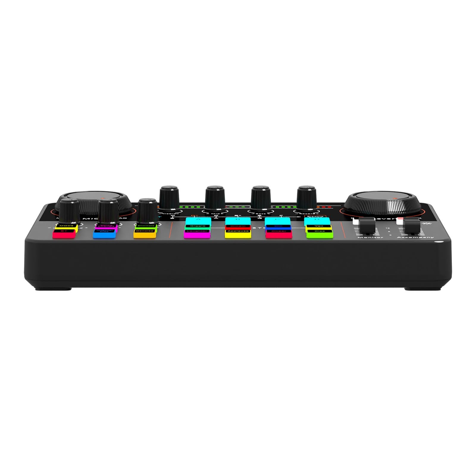 DJ-Controller, Bluetooth-kompatible Live-Soundkarte, Streaming-Mixer-Soundkarte