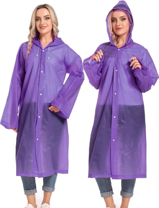 Image of CHACKO EVA Waterproof Rain Coat Hooded Outdoor Water Resistant Suit Portable Men and Women