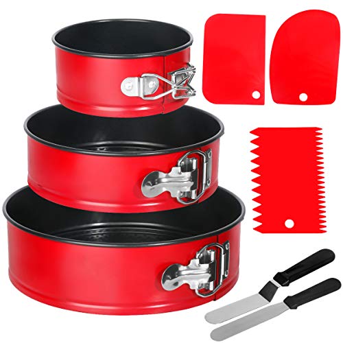 Springform Pan set, MCIRCO Nonstick Leakproof 3pcs(4