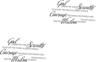 Beavorty 2 Pçs Letras Adesivos Adesivos Removíveis Adesivos De Parede Decoração De Casa Citações Da Bíblia Serenidade Oração Citações De Arte De Parede Decoração De Casa Decalques De