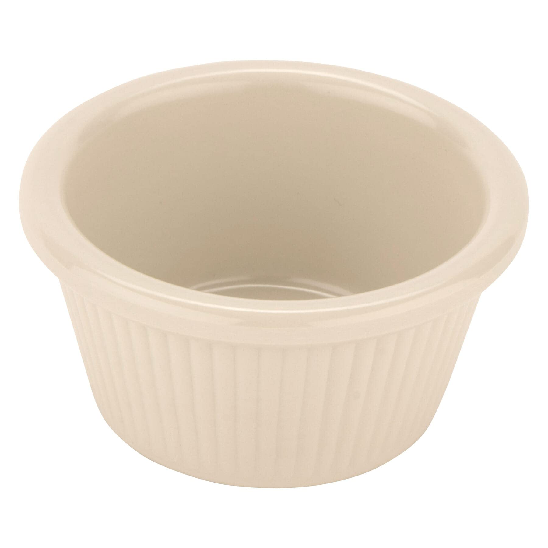 G.E.T. Enterprises RM-387-IV 2 oz. Fluted Ramekin, Break Resistant, Melamine, Ivory (Pack of 12)