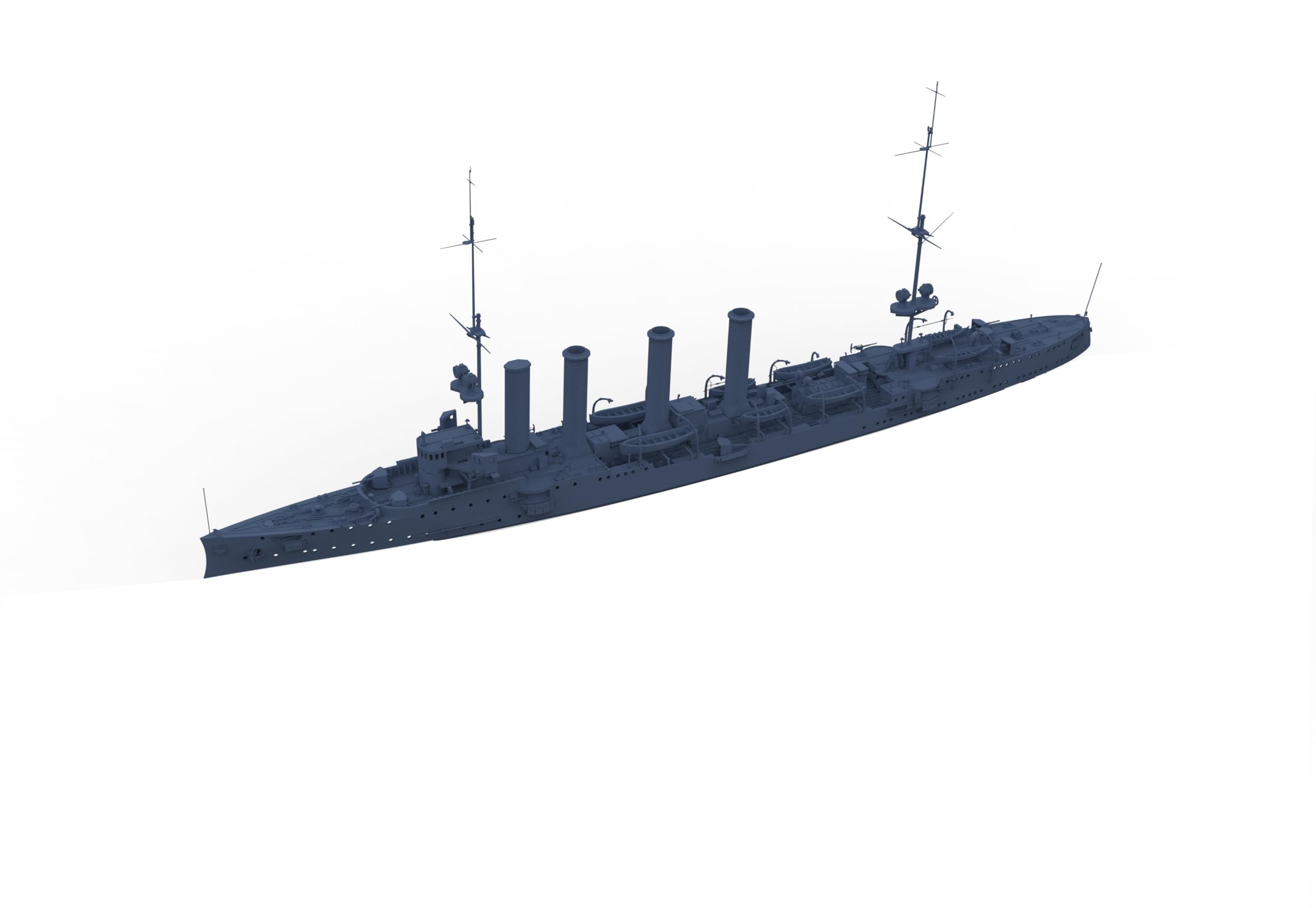MRY-SFW SSC200531-A 1/200 zestaw do budowy modelu wojskowego SMS Drezno Lekki krążownik segmentowy kadłub