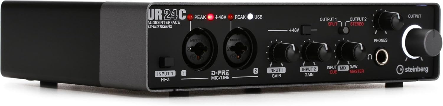 Steinberg UR24C 2×4 USB 3.0 Audio Interface with Cubase AI and Cubasis LE Steinberg UR24C 2×4 USB 3.0 Audio Interface with Cubase AI and Cubasis LE