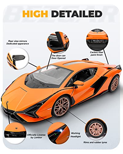 Image of BEZGAR 1:14 Lamborghini Remote Control Car with Open Door